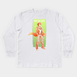 Fifth Doctor Kids Long Sleeve T-Shirt